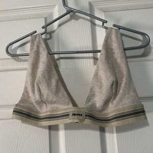 SKIMS Cotton Rib Plunge Bralette